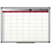 BELA MAGNETNA TABLA TEDENSKI PLANER BI-OFFICE 60x90 cm