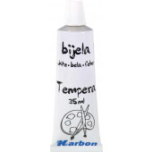 TEMPERA BARVICA KARBON BELA 35ml