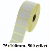 TERMO ETIKETE EKO V ROLI 75x100mm 40mm/105mm 500/1