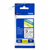 TRAK ZA NALEPKE BROTHER P-TOUCH LAMINIRAN PROZOREN-ČRN 9mm TZe-121