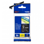 TRAK ZA NALEPKE BROTHER P-TOUCH LAMINIRAN ČRN-BEL 9mm TZe-325