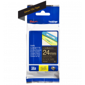 TRAK ZA NALEPKE BROTHER P-TOUCH LAMINIRAN ČRN-ZLAT 24mm TZe-354