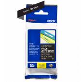 TRAK ZA NALEPKE BROTHER P-TOUCH LAMINIRAN ČRN-BEL 24mm TZe-355