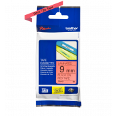 TRAK ZA NALEPKE BROTHER P-TOUCH LAMINIRAN RDEČ-ČRN 9mm TZe-421