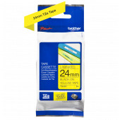 TRAK ZA NALEPKE BROTHER P-TOUCH LAMINIRAN RUMEN-ČRN 24mm TZe-651
