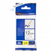 TRAK ZA NALEPKE BROTHER P-TOUCH LAMINIRAN FLEXIBLE BEL-ČRN 12mm TZe-FX231