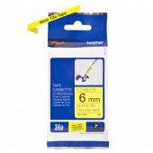 TRAK ZA NALEPKE BROTHER P-TOUCH LAMINIRAN FLEXIBLE RUMEN-ČRN 6mm TZe-FX611