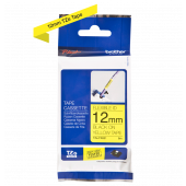 TRAK ZA NALEPKE BROTHER P-TOUCH LAMINIRAN FLEXIBLE RUMEN-ČRN 12mm TZe-FX631