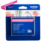 TRAK ZA NALEPKE BROTHER P-TOUCH LAMINIRAN MAT ROZA-BEL 12mm TZe-MQP35