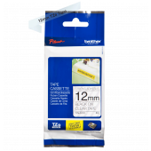 TRAK ZA NALEPKE BROTHER P-TOUCH LAMINIRAN STRONG ADH. PROZOREN-ČRN 12mm TZe-S131