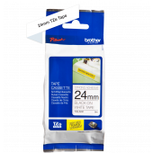 TRAK ZA NALEPKE BROTHER P-TOUCH LAMINIRAN STRONG ADH. BEL-ČRN 24mm TZe-S251