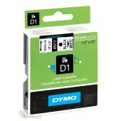TRAK ZA NALEPKE DYMO D1 12mmx7m ČRNA NA BELEM 45013