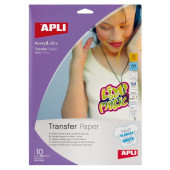 TRANSFERNI PAPIR ZA BEL TEKSTIL 10 listov APLI 04128