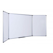TRIDELNA BELA MAGNETNA TABLA PIŠI BRIŠI BI-OFFICE MAYA TRIO 90x120-240cm