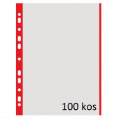 VLOŽEK A4 0,04mm DONAU RDEČ ROB 100/1