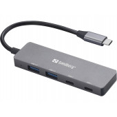 USB HUB RAZDELILEC 4v1 SANDBERG USB-C TO 2xUSB-A+2xUSB-C 136-50