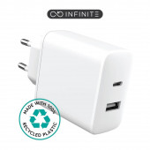 USB POLNILEC 1xUSB-C 1xUSB-A eSTUFF INFINITE Charger