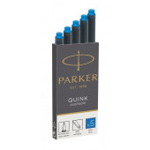 VELIKE BOMBICE ZA NALIVNO PERO PARKER QUINK PRALNE MODRE 5/1