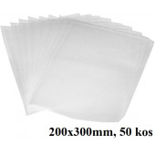 VAKUMSKE VREČKE ZA VAKUMIRANJE ŽIVIL 200x300mm GOF-4 50 kos