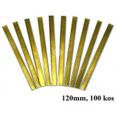 ZAPIRALA ZA VREČKE 120mm ZLATA 1/100