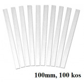 ZAPIRALA ZA VREČKE 100mm BELA ZAP-100 100 kos