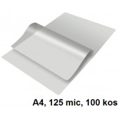 ŽEPKI ZA PLASTIFICIRANJE KLIPKO A4 125mic 100/1