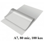ŽEPKI ZA PLASTIFICIRANJE KLIPKO A7 80x110mm 80mic 100/1