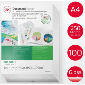 ŽEPKI ZA PLASTIFICIRANJE A4 216x303mm 250mic 100/1 GBC IB586040