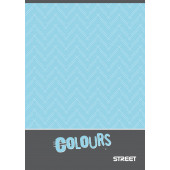ZVEZKI ZA DISLEKTIKE A4 52L 80g BREZČRTNI STREET COLOR MODRI