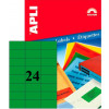 ETIKETE 70x37 APLI 01594 ZELENE 20/1