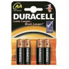 BATERIJA AA DURACELL BASIC LR6  K4 4 kos