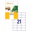 ETIKETE 70x42,3 SOREX 070042 100/1