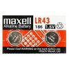 GUMB BATERIJA MAXELL LR43 2 kos