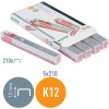 SPONKE PALIČNE LEITZ 5594 K12 26/12 RDEČE 5x210 sponk
