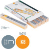 SPONKE PALIČNE LEITZ 5592 K8 26/8 RUMENE 5x210 sponk