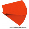 LISTI LOČILNI 230x160 ORANŽNI 100/1 KRT