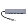 USB HUB RAZDELILEC 6v1 eSTUFF USB-C 6-in-1 Mobile Hub