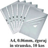 VLOŽEK A4 0,06mm ZGORAJ/STRANSKO HRAPAV DURABLE 10/1 266319