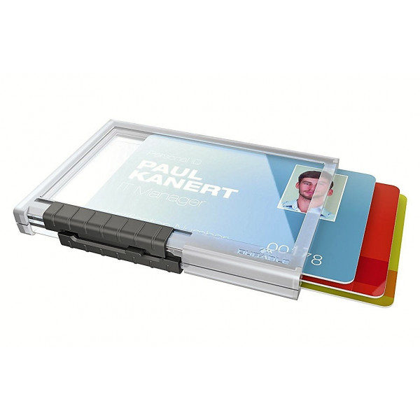Autres accessoires écriture et petite fourniture Durable Porte-badge PUSHBOX TRIO, transparent