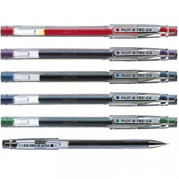 PILOT G-Tec C4 Gelroller – Ultrafeine 0,4 Mm Spitze, 9 Farben Im Set