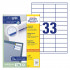 ETIKETE 70x25,4 AVERY ZWECKFORM 3421 100/1