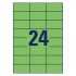 ETIKETE 70x37 AVERY ZWECKFORM 3450 ZELENE 100/1