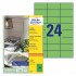 ETIKETE 70x37 AVERY ZWECKFORM 3450 ZELENE 100/1