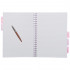 BLOK ŠPIRALNI Z REGISTROM A4 ČRTNI PP PLATNICE STREET PAD PASTEL PINK