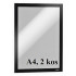 SAMOLEPILNI OKVIRJI ZA LETAKE DURAFRAME 4872 A4 2 kos