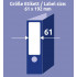 ETIKETE ZWECKFORM L4761-100 192x61 100/1