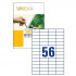 ETIKETE SOREX 52,5x21,2 100/1