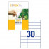 ETIKETE SOREX 70x29,7 100/1