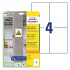 ETIKETE 105x148mm AVERY ZWECKFORM L7876-20