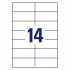 ETIKETE 105x42,3 AVERY ZWECKFORM 3653